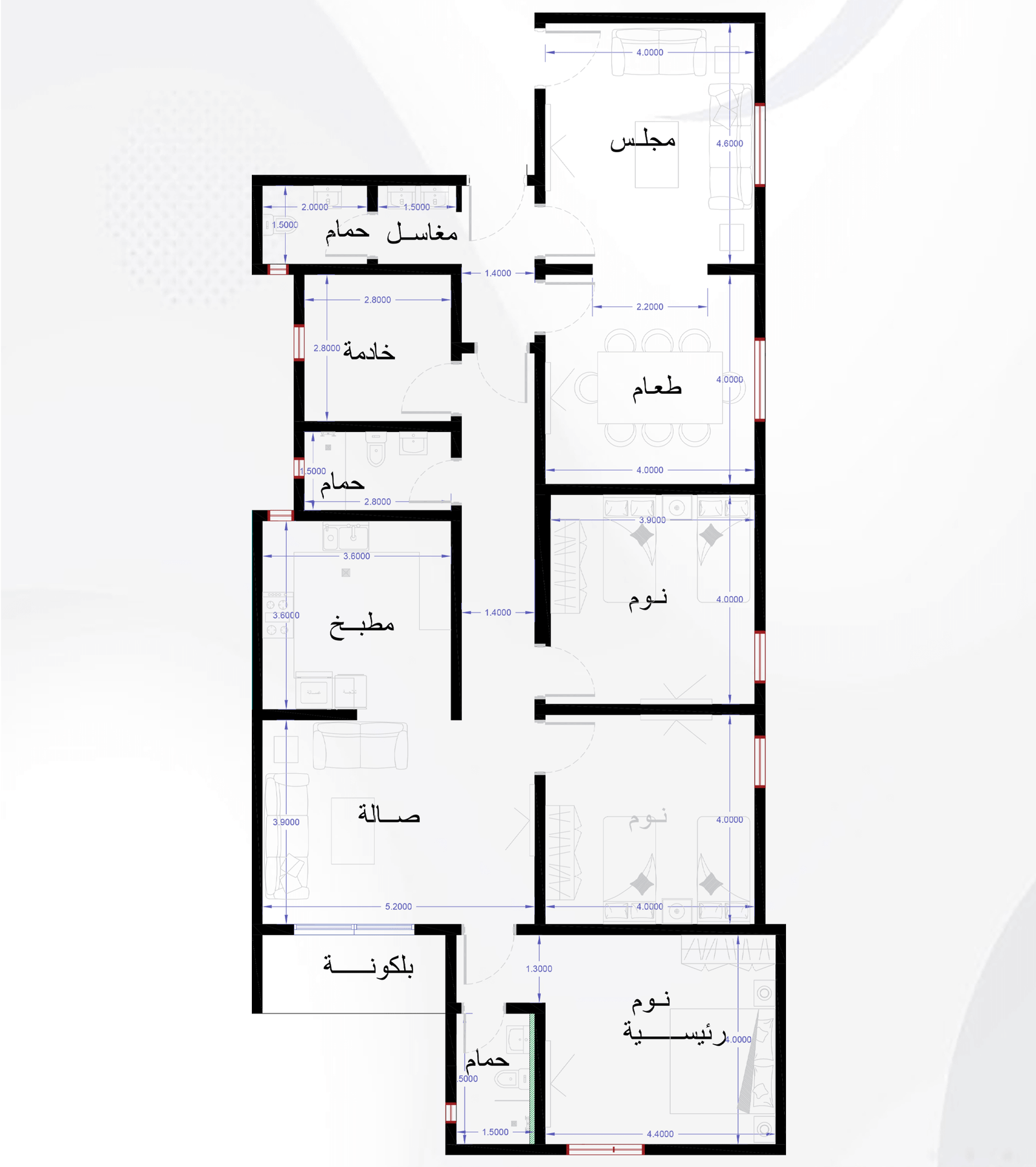 شقق تمليك جدة حي الواحة مشروع 116 A-2
