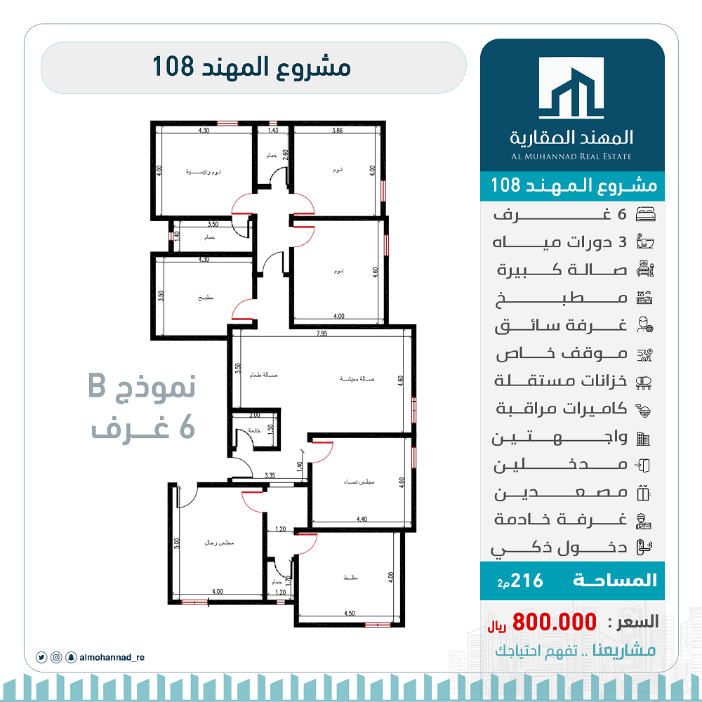 مشروع المهند 108 حي الريان B